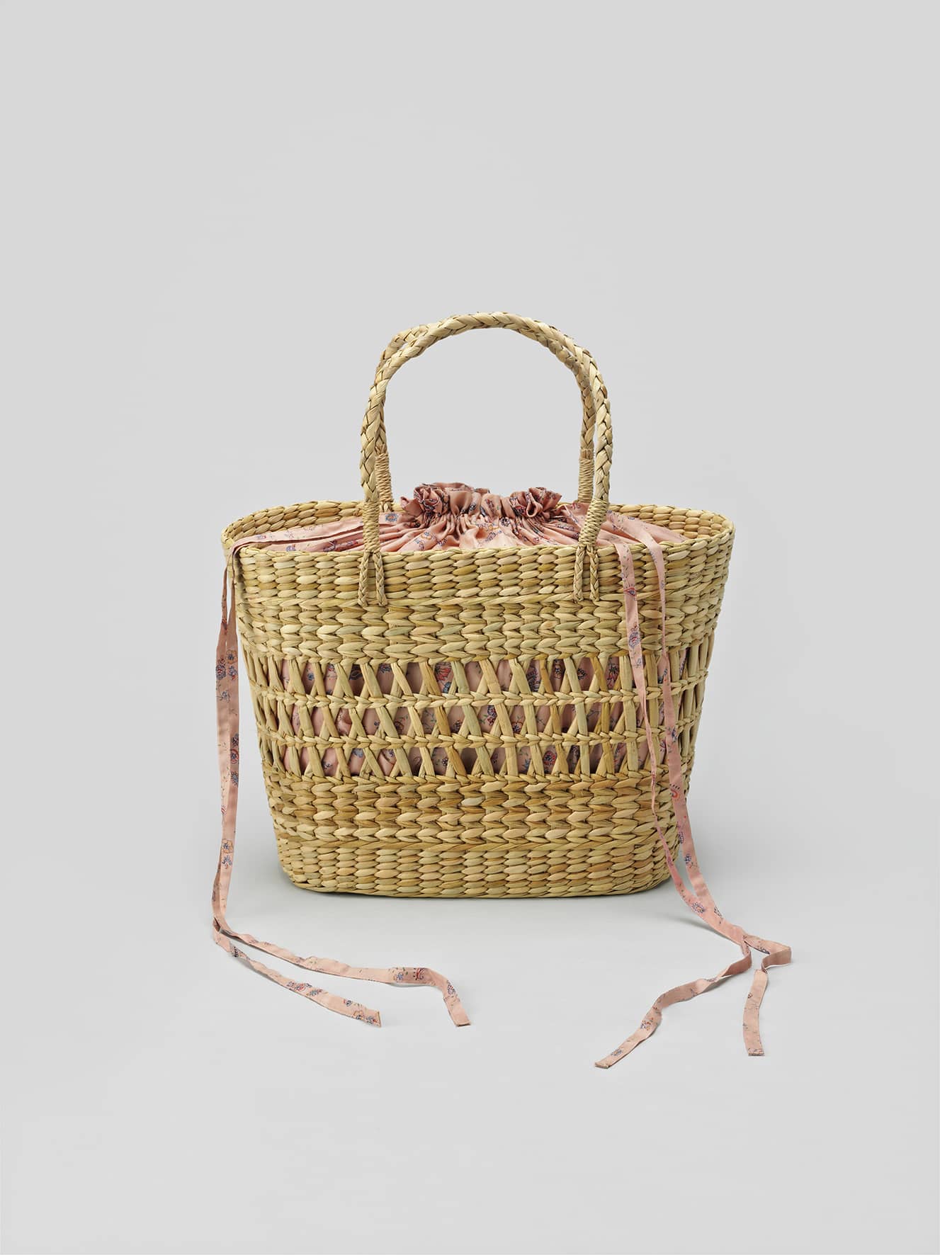 Oversized Straw bags - Pink/Red tones