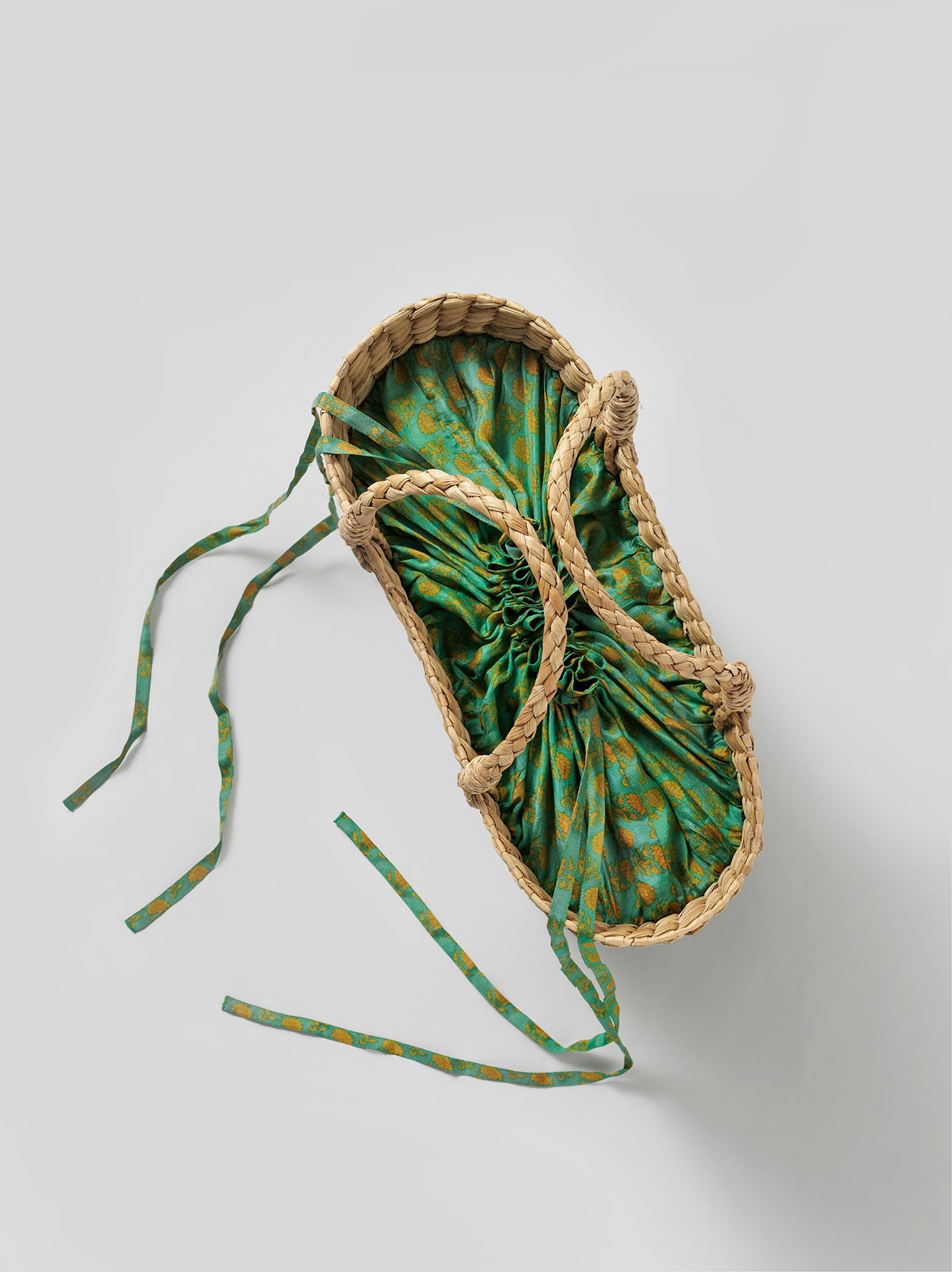 Oversized Straw bags - Green tones