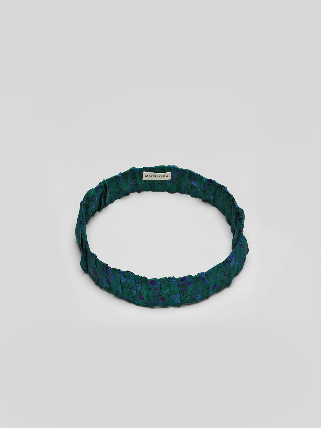 Silk Headband -  Green tones