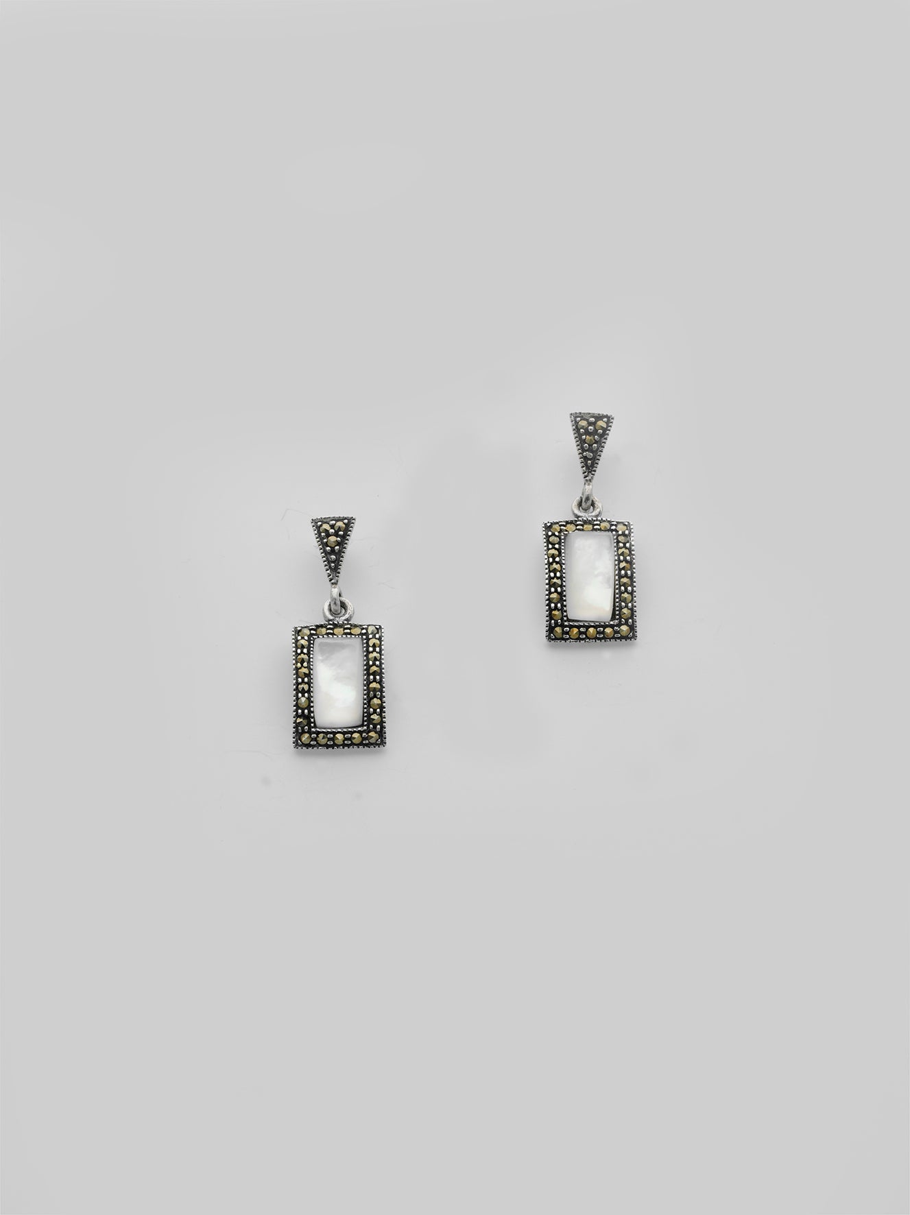 Square Mother of Pearl Earring
