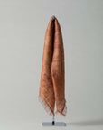 Oversized Goa Silk Sari Scarf - Beige / Brown tones