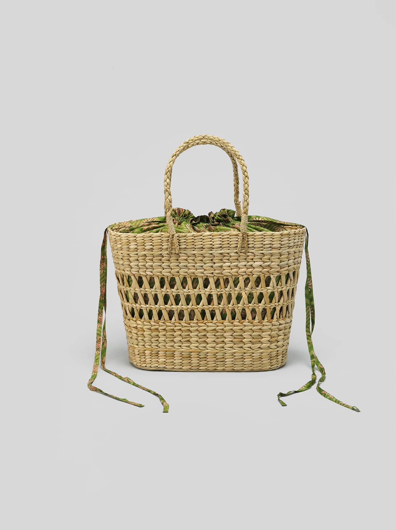 Oversized Straw bags - Green tones
