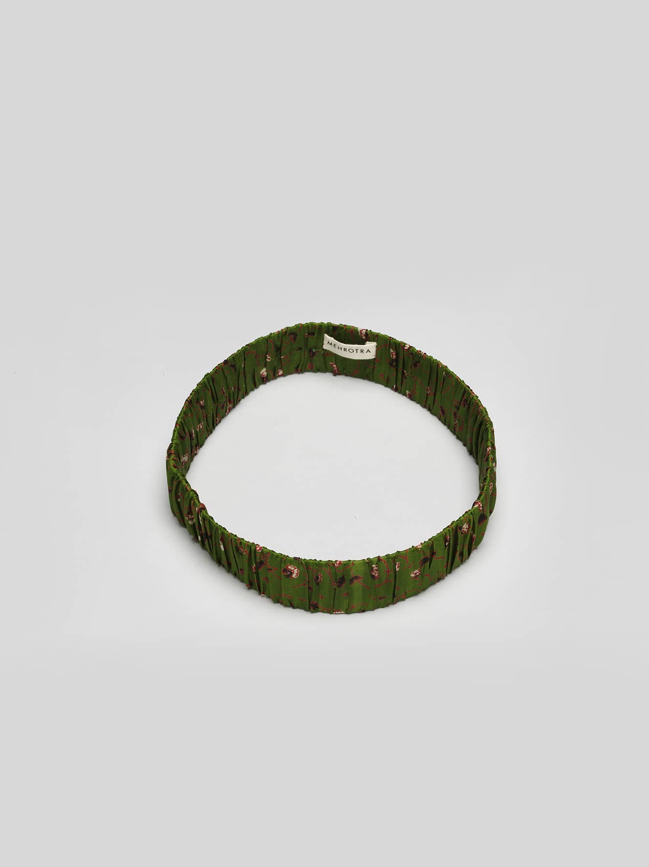 Silk Headband -  Green tones